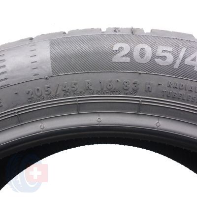 5. 205 45 16 2x CONTINENTAL 205/45 R16 83H ContiEcoContact5 Sommerreifen 2020 VOLL WIE NEU 