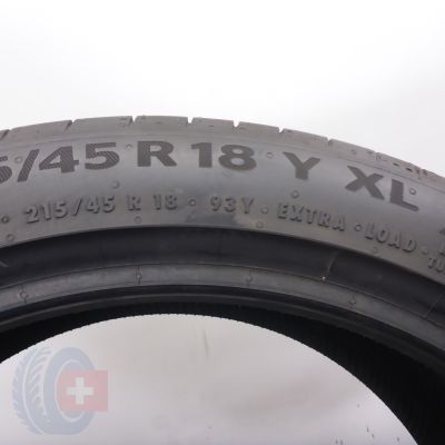 4. 215 45 18 2x CONTINENTAL 215/45 R18 93Y XL PremiumContact6 Sommerreifen 2023 VOLL