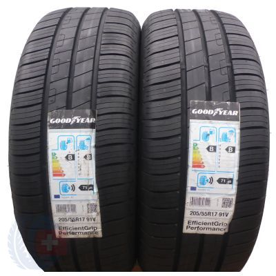 4. 4 x GOODYEAR 205/55 R17 91V EfficientGrip Performance Sommerreifen 2019 VOLL Wie Neu