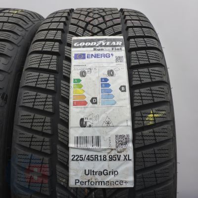 3. 225 45 18 4x GOODYEAR 225/45 R18 95V XL UltraGrip Performance + Winterreifen RunFlat 2022 WIE NEU VOLL