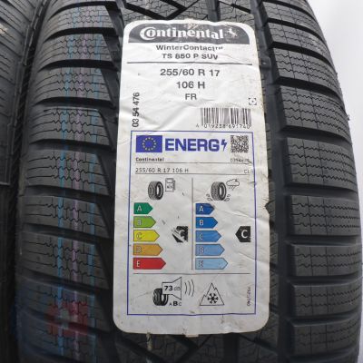 2. 255 60 17 4x CONTINENTAL 255/60 R17 106H WinterContact Ts850P SUV Winterreifen 2024 VOLL