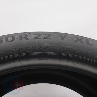 6.  315 30 22 1x CONTINENTAL  315/30 R22 107Y XL PremiumContact 6 BMW Sommerreifen 2022 5,5mm 