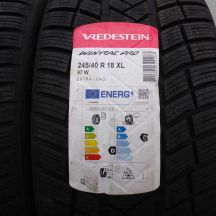 3. 245 40 18 2x VREDESTEIN 245/40 R18 97W XL Wintrac Pro Winterreifen 2022 WIE NEU VOLL