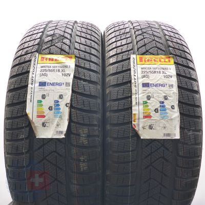 3.  225 55 18 4x PIRELLI  225/55 R18 102V XL Winter Sottozero 3 A0 Winterreifen 2021 Ungebraucht  