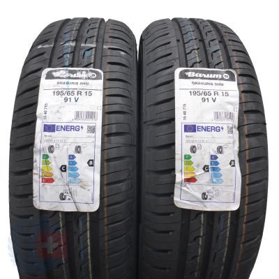 195 65 15 2x BARUM 195/65 R15 91V Bravuris 5HM Sommerreifen 2022 VOLL Wie Neu