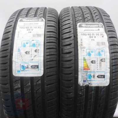 3. 195 45 16 4x Barum 195/45 R16 84V Bravuris 5 Sommerreifen 2019 VOLL WIE NEU