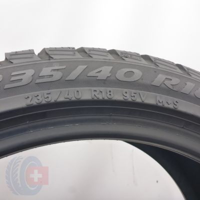 6. 235 40 18 4x PIRELLI 235/40 R18 95V XL MO Sottozero 3 Winter Winterreifen 2019 7-7,5mm