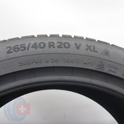 5. 265 40 20 1x CONTINENTAL 265/40 R20 104V XL WinterContact TS 870 P Winterreifen 2024 VOLL WIE NEU 