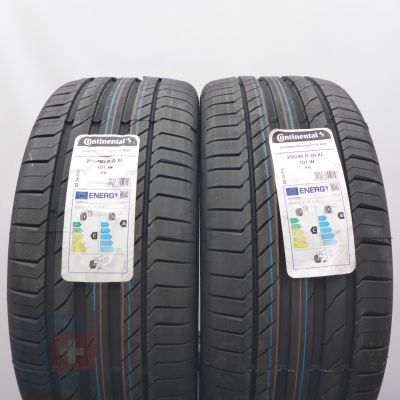 255 40 20 2x CONTINENTAL 255/40 R20 101W XL ContiSportContact 5 SUV Sommerreifen 2024 WIE NEU 