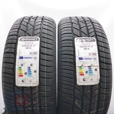 4.  235 55 17 4x CONTINENTAL 235/55 R17 99H XL XL ContiWinterContact TS 830 P A0 Winterreifen 2022 Ungebraucht   