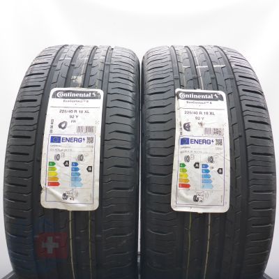 4. 225 40 18 4x CONTINENTAL 225/40 R18 92Y XL BMW EcoContact6 Sommerreifen 2023, 2024 VOLL
