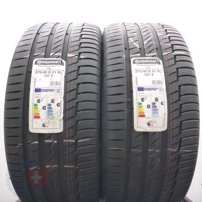 275 40 21 2x CONTINENTAL 275/40 R21 107V XL PremiumContact6 VOLSommerreifen 2021 VOLL