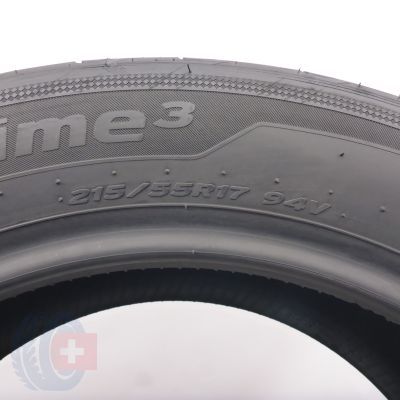 6. 215 55 17 2x HANKOOK 215/55 R17 94V Ventus Prime 3 SEAL Sommerreifen 2024 7mm WIE NEU 