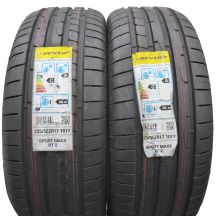 6. 225 55 17 4x DUNLOP 225/55 R17 101Y SportMaxx Rt2 Sommerreifen 2018 WIE NEU VOLL