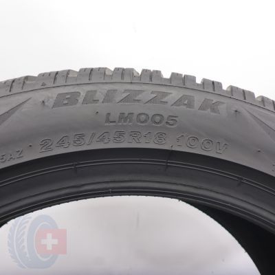 3. 245 45 18 1x BRIDGESTONE 245/45 R18 100V XL Blizzak Lm005 Winterreifen 2023 VOLL