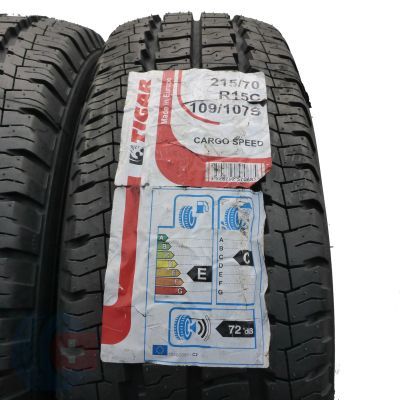 3. 215 70 15C 2x TIGAR 215/70 R15C 109/107S CargoSpeed Sommerreifen 2020  VOLL WIE NEU