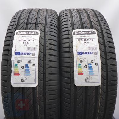 3. 225 60 17 4x CONTINENTAL 225/60 R17 99H UltraContact Sommerreifen 2022 Ungebraucht   
