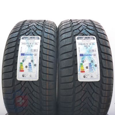 245 45 18 2x UNIROYAL 245/45 R18 100V XL WinterExpert Winterreifen 2023 VOLL WIE NEU 