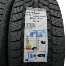 3. 215 40 17 2x BRIDGESTONE 215/40 R17 87V XL Blizzak LM-32 Winterreifen 2017 VOLL Wie Neu