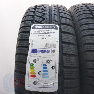 2.  215/60 R18 2x CONTINENTAL 215/60 R18 98H WinterContact TS 850 P RFT M0E SUV Winterreifen 2024 Ungebraucht  