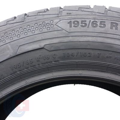 6. 4 x CONTINENTAL 195/65 R16C 104/102T ContiVanContact 100 Sommerreifen 2020 WIE NEU VOLL