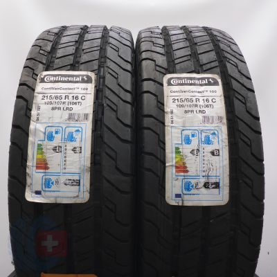 3. 215/65 16C 4x CONTINENTAL 215/65 R16C 109/107T ContiVanCiontact 100 Sommerreifen 2019 Ungebraucht   