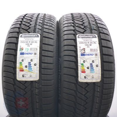 245 45 20 2x CONTINENTAL 245/45 R20 103W XL WinterContact TS 850 P A0 Winterreifen 2019 Ungebraucht   