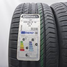 3.  225 45 18 2x CONTINENTAL 225/45 R18 91Y ContiSportContact 5 RFT BMW Sommerreifen 2022 Ungebraucht  