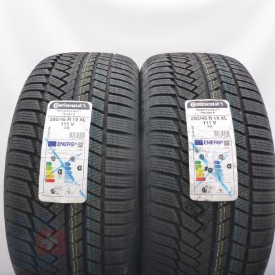 285 45 19 2x CONTINENTAL 285/45 R19 111V XL WinterContact TS850P Winterreifen 2022 VOLL