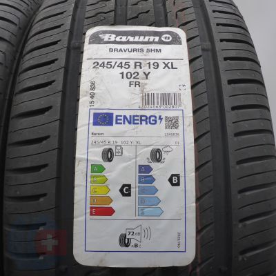 2. 245 45 19 2x BARUM 245/45 R19 102Y XL Bravuris 5HM Sommerreifen 2023 VOLL WIE NEU 2. 245 45 19 2x BARUM 245/45 R19 102Y XL Bravuris 5HM Sommerreifen 2023 VOLL WIE NEU