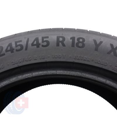 4. 245 45 18 2x CONTINENTAL 245/45 R18 100Y XL PremiumContact 6 Sommerreifen 6,2mm 2021