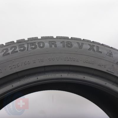 6. 225 50 18 4x CONTINENTAL 225/50 R18 99V XL WinterContact Ts850P Winterreifen 2021 8mm