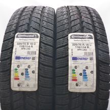 5. 225 75 16C 4x CONTINENTAL 225/75 R16C116/114R VanContact Winter Winterreifen 2022 VOLL
