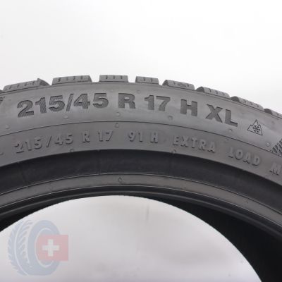 5. 215 45 17 1x CONTINENTAL 215/45 R17 91H XL WinterContact TS 850 P Winterreifen 2020 Ungebraucht  