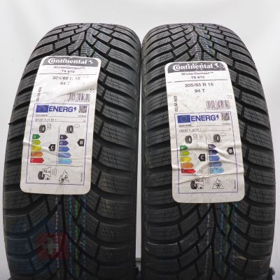 4.  205 65 15 4x CONTINENTAL 205/65 R15 94T WinterContact TS870 Winterreifen 2024 VOLL WIE NEU 