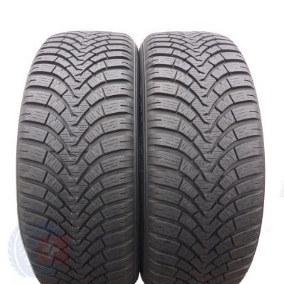 205 55 17 2x FALKEN 205/55 R17 95V XL EuroWinter HS01 Winterreifen 2019 WIE NEU 7-7,5mm