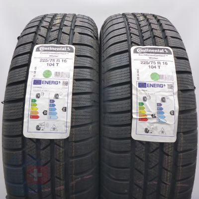 225 75 16 2x CONTINENTAL 225/75 R16 104T ContiCrossContact Winter Winterreifen 2021 VOLL 