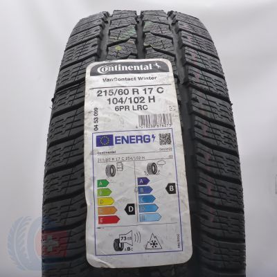  215 60 17C 1x CONTINENTAL 215/60 R17C 104/102H VanContact Winter Winterreifen 2022 Ungebraucht  