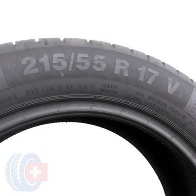 6. 2 x CONTINENTAL 215/55 R17 94V ContiEcoContact 5 Sommerreifen DOT16