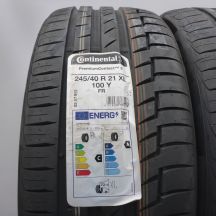 2. 245 40 21 4x CONTINENTAL 245/40 R21 100Y XL PremiumContact6 Sommerreifen 2022 WIE NEU VOLL
