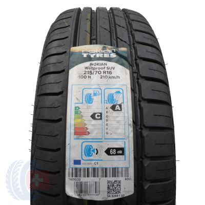 1 x NOKIAN 215/70 R16 100H WetProof SUV Sommerreifen 2019 VOLL Wie Neu