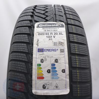 245 45 20 1x CONTINENTAL 245/45 R20 103V XL WinterContact TS 850 P SUV Winterreifen 2021 Ungebraucht   