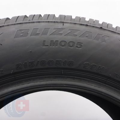 5. 215 60 16 2x BRIDGESTONE 215/60 R16 99H XL Blizzak LM005 Winterreifenn 2024 6,5-7mm