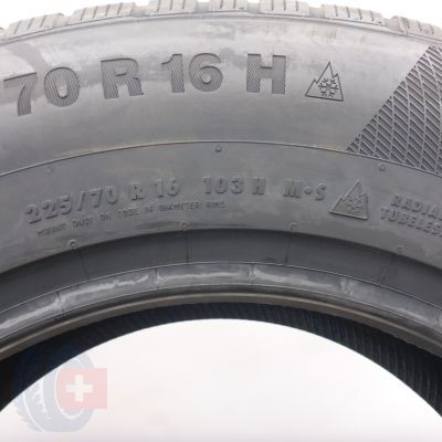6.  225 70 16 2x CONTINENTAL 225/70 R16 103H WinterContact TS 850 P SUV Winterreifen 2022 VOLL WIE NEU  