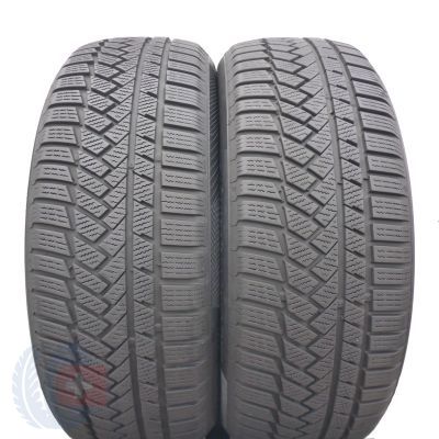 215 55 18 2x CONTINENTAL 215/55 R18 99V XL WinterContact TS850P Winterreifen 6,8mm 2021 Wie Neu