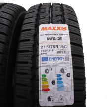 2. 2 x MAXXIS 215/75 R16C 113/111R Vansmart Snow WL2 Winterreifen 2021 WIE NEU VOLL