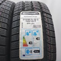 2. 215 60 16C 2x CONTINENTAL 103/101T VanContact Winter Winterreifen 2019 Ungebraucht   