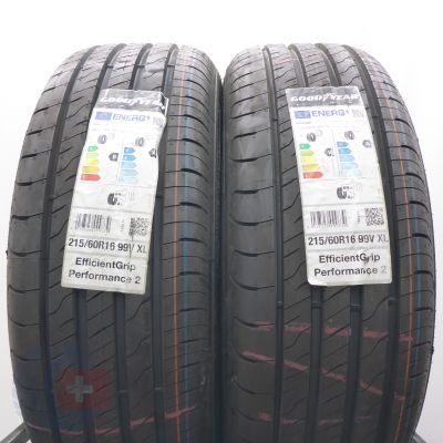 215 60 16 2x GOODYEAR 215/60 R16 99V XL EfficientGrip Performance 2 Sommerreifen 2023 Ungebraucht  