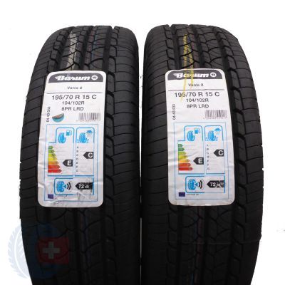 195 70 15C 2x BARUM 195/70 R15C 104/102R Vanis 2 Sommerreifen 2019/21 VOLL Wie Neu