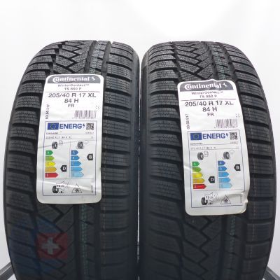 4. 205 40 17 4x CONTINENTAL 205/40 R17 84H XL WinterContact TS 850 P Winterreifen 2021 Ungebraucht   